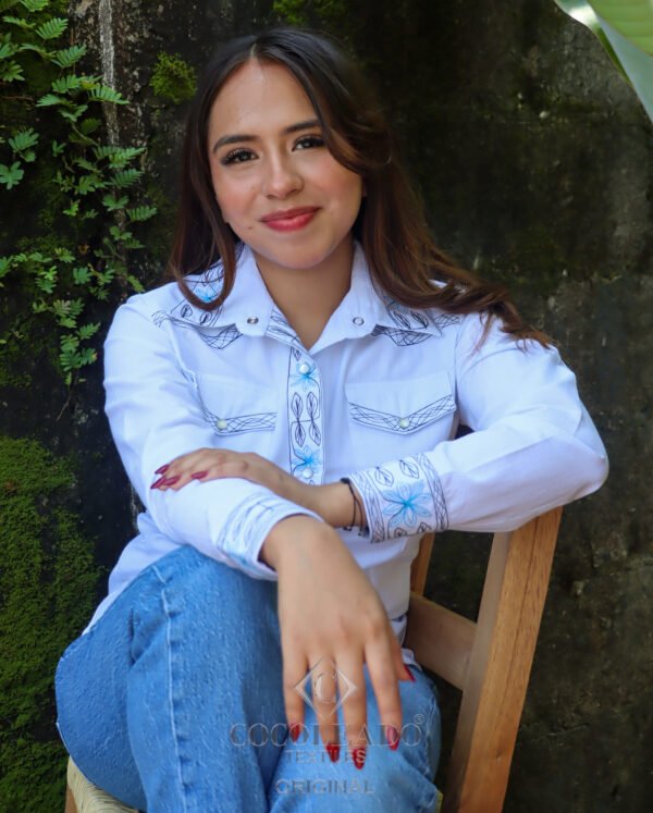 Blusa Vaquera Bordado Tepehua